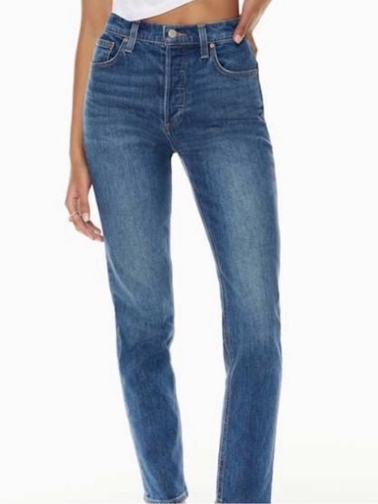 Denim Forum Denim - Denim Forum| Aritzia| The Yoko High Rise Slim 28L Jeans Medium Blue Denim Sz 28
